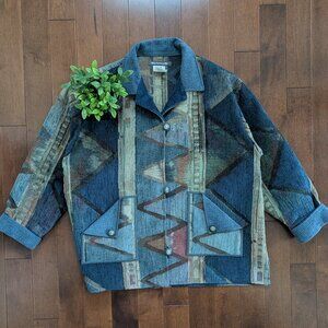 AZTEC PATCHWORK VINTAGE JACKET